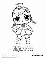 Lol Coloring Pages Surprise Doll Dolls Majorette Color Lotta Print Series Cute Colouring Kids Printable Sheets Drawing Cheer Worksheets Books sketch template