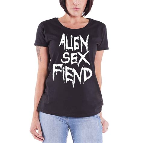 xxl black alien sex fiend t shirt white band logo new