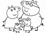 Pig Peppa Coloring Family Pages Happy Colouring Drawing Sketch Birthday Kids Puddle Sheet Cartoon Printable Color Coloringsky Para Colorear Getcolorings sketch template
