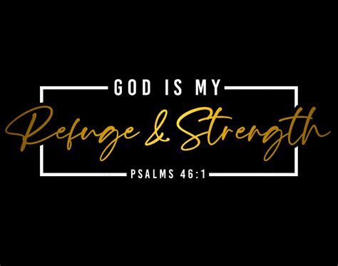god   refuge  strength svg psalm  christian etsy