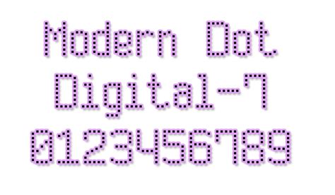 modern dot digital  abstract fonts   fonts