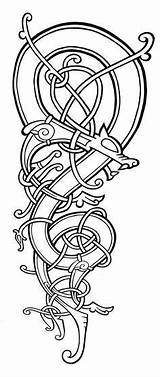 Celtic Norse Knot Celtique Knotwork Knots Entrelacs Celtico Keltische Drago Celtiques Wikinger Nordische Serpent Knoten Symboles Germanen Kelten Midgard Zentangle sketch template