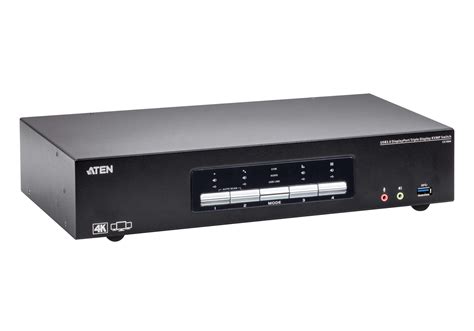 cs aten  port usb   triple view displayport kvmp switch bundle kvm solutions