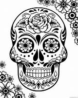 Coloring4free Skull 2021 Coloring Printable Pages Skulls Dead Related Posts sketch template