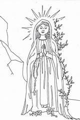 Coloring Mary Lourdes Lady Assumption Pages Virgin Blessed Catholic Rosary Mysteries Mother Printable Glorious Crafts Activities Answers Lots Kids Marie sketch template