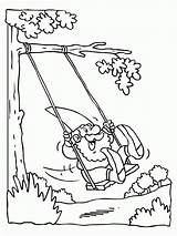 Colorir Gangorra Swings Gnome Playing Playground Designlooter sketch template