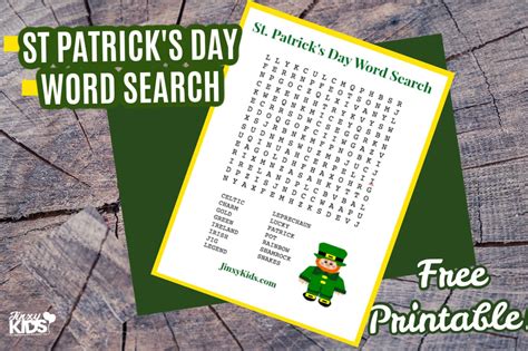printable st patricks day word search puzzle jinxy kids