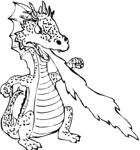 cartoon dragon coloring pages   print