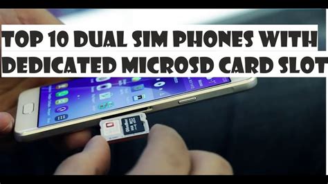 top  dual sim smartphones  separate microsd card slot  hybrid sim tray youtube