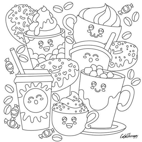 desserts coloring page oursweetserendipitycom  goals