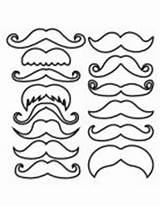Props Booth Mustache Mustaches Types Moustaches sketch template