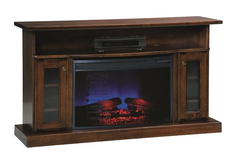 electric fireplace tv stand  dutchcrafters amish furniture