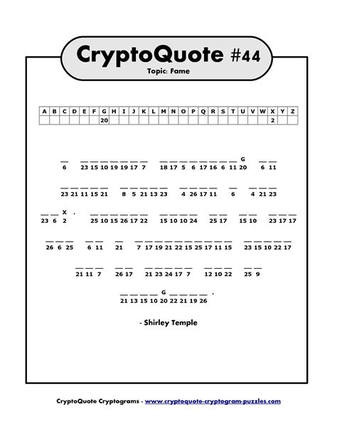 printable cryptograms  printable