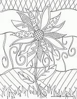 Coloring Pages Doodle Printable Adults Cool Adult Alley Kids Colouring Flower Doodles Sheets Nature Sunflower Color Sheet Book Lets Print sketch template