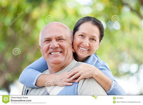 mature couple in forest stock image image of married