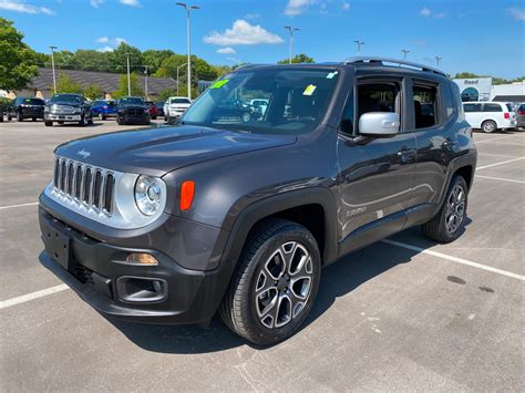 certified pre owned  jeep renegade limited  wd sport utility
