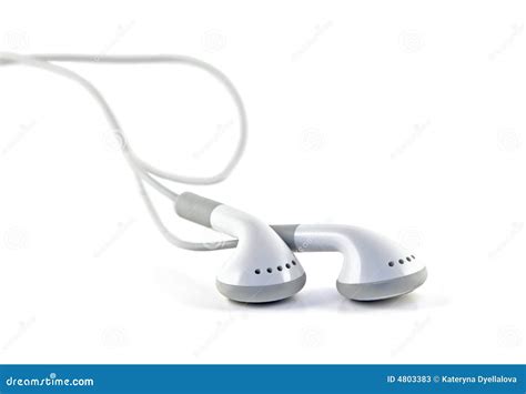 white headphones stock image image  radio buds accessories