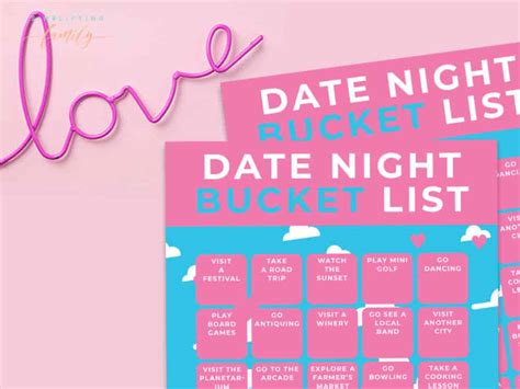 25 Date Night Bucket List Ideas And Free Printable
