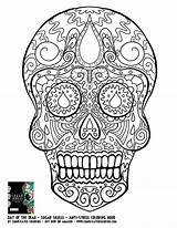 Coloring Pages Printable Skull sketch template