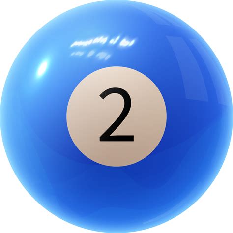 bola de billar azul numero dos  png