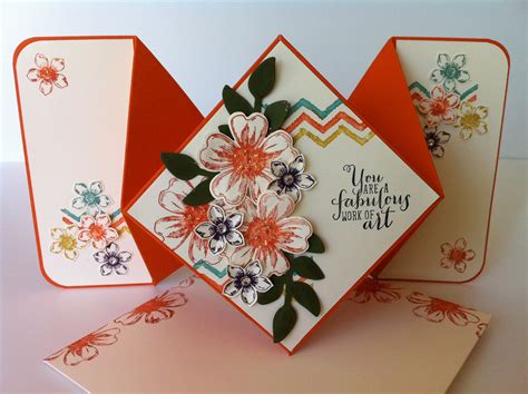 diamond fold card  matching handmade envelope check   video tutorial