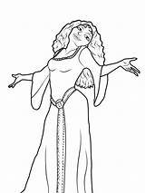 Gothel Mother Tangled Coloringpage sketch template