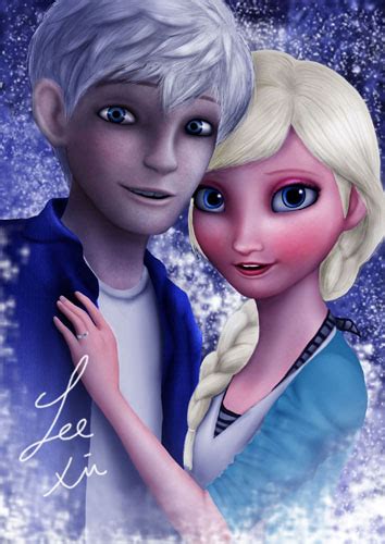Elsa And Jack Frost Frozen Fan Art 37267093 Fanpop