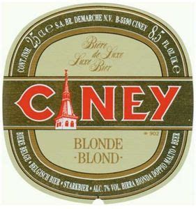 drink label ciney blonde blond brasserie demarche belgiumcolbe beer