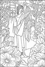 Angels Engel Colouring Malvorlage Ausmalbilder Anjos Schutzengel sketch template