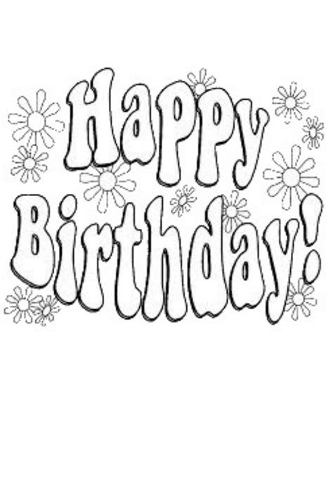 happy birthday birthday coloring pages coloring books coloring pages