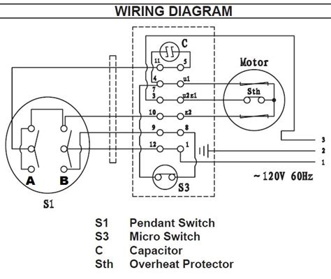 chicago electric hoist wiring diagram wiring diagram  schematic role