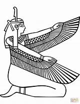 Egyptian Dea Egito Iside Desenhos Bordar Ramses Iii Pngitem Egiziana Dellequilibrio Verità Riscos sketch template