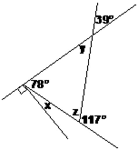 solving  angles   diagram