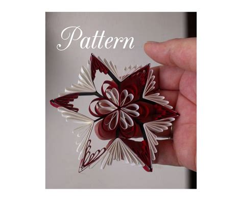 quilling pattern  printable template qd  instant