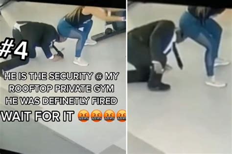 gym security guard fired after being filmed in vile tiktok video