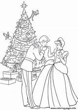 Weihnachten Princesas Navidad Noel Cendrillon Sapin Princesse Devant Cinderella Gratuit Malvorlagen Colorier Jasmine sketch template