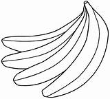 Coloring Bananas Muz Boyama Okul öncesi Pages Ziyaret Et sketch template