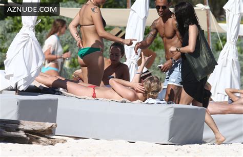Toni Garrn Topless At The Beach In Miami Aznude
