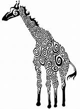 Giraffe Tattoo Mandala Designs Deviantart Clipart Animal Swirly Tattoos Colouring Tatuajes Coloring sketch template