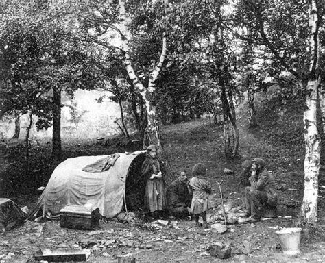 Tour Scotland Old Photographs Gypsy Camp Near Pitlochry