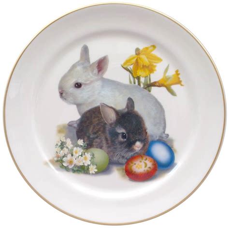 Easter Bunnies With Eggs Plate From Holidays By Pickard China