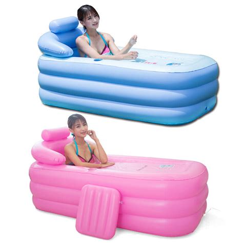 Inflatable Bath Tub Adult Folding Portable Spa Warm Travel Inflatable