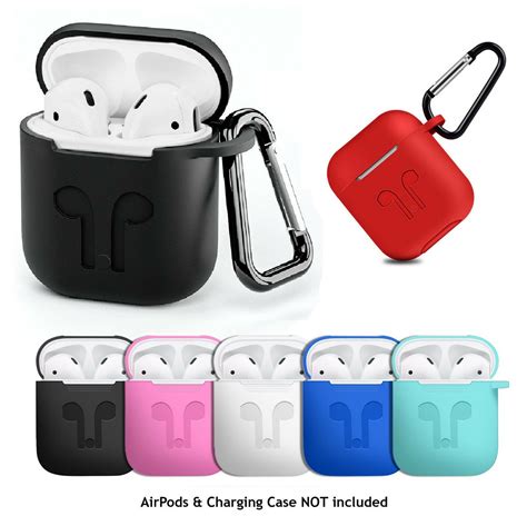 airpods silicone case cover protective skin  keychain  apple airpod charging case benx