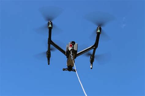 drone aviation launches tether system  suas uas vision
