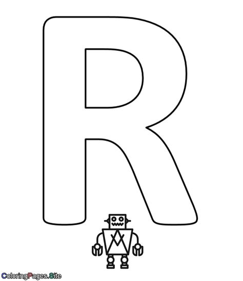 rainbow letter  coloring page