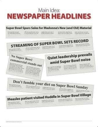 newspaper headline examples ks pun headline activity teaching