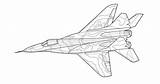 Aircraft Plane Illustrate Illustra Libri Colorazione Contorno Adulti Vettore Isolato sketch template