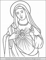 Mary Immaculate Fatima Thecatholickid Vierge Coloriage Virgen Conception Heilige Guadalupe Saints Desenhos Virgencita sketch template