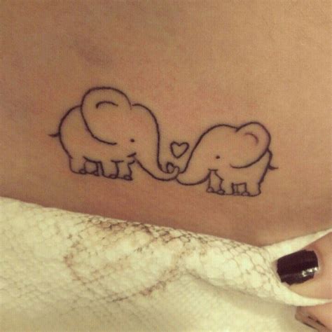 elephantoo elephant tattoos mommy tattoos tattoos for daughters