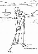 Spielen Ausmalbilder Golfowe Malvorlage Golfspieler Malvorlagen Ausmalen Kolorowanka sketch template